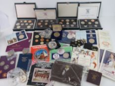 A quantity of assorted collectors coins including proof sets.