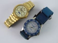 A Pulsar by Seiko V33F-7000 Men's sun/moon phase wristwatch with original strap.