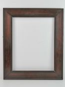 Edwardian beaded Mahogany frame - the bead near the picture apeture, 3 in. / 7.