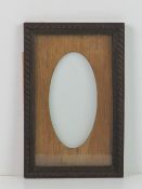 Edwardian smaller portrait frame - an oak ribbon twist bordered frame( 1 in / 2.