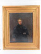 John Partridge (British 1790-1872); Oil on canvas, a 3/4 length self portrait study by the artist,