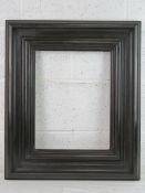 Continental Ebonised Old Master Frame - a moulded hardwood ebonised Old Master Style frame 5 inches