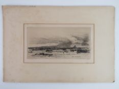 Sir David Young Cameron (1865-1945) Scottish Etching; 'Arran ',