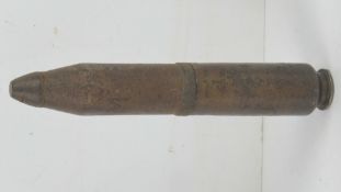 An inert WWII German 30mm round dated 1944.