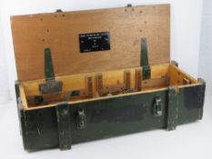 A British 7.62 GPMG wooden transit chest.
