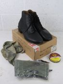 A quantity of assorted repro German boots.
