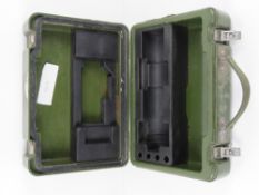 A British Army CWS sight transit case with insert.