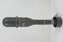 An inert M11A3 practice rifle grenade, 28cm in length.
