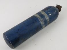 A ME109 oxygen bottle recovered from a crashed aircraft.