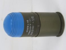 An inert 40mm M203 grenade.