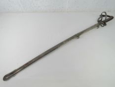 An Officers sword and scabbard by Prowse of Brixham.