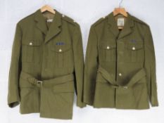 A quantity of assorted British items, inc hats, jackets and trousers.