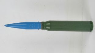 An inert Oerlikon round 29.5cm in length.