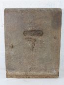 A WWI German snipers shield, with moving 'door'.