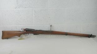 A deactivated Schmidt Rubin rifle. SN 346565. (St.No. 32344).