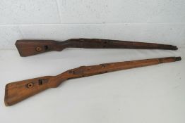 Two Mauser K98 stocks.
