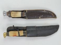 Two Bowie knives by William Rodgers.