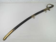 A WWII German officers Lion sword and scabbard.