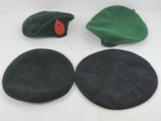 Four berets.