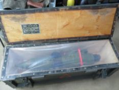 A deactivated Malyutka Missile in transit case.