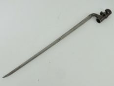 A British Pattern 1853 3-Band Enfield socket bayonet.