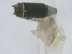 An inert Parachute flare.