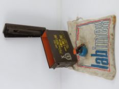 A 7.62 ammo tin, an inert L111 British practise grenade and a Polish cloth bag.