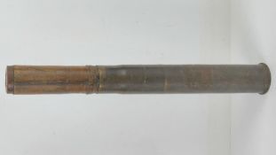 An inert WWII Russian anti tank shell with a propaganda projectile.