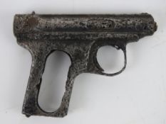 A WWII German relic Sauer pistol.