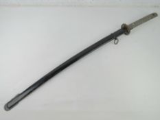 A WWII Japanese NCO's sword and scabbard.