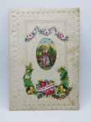 A decoupage Sweetheart or Valentines card,