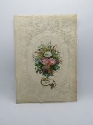 A decoupage Sweetheart or Valentines card,