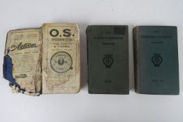 Three AA motoring guide books dated 1920-1930.