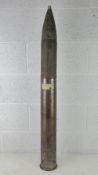 An inert WWII German 10.5cm hollow charg