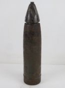 A German WWII LeFH 10.5 inert round with
