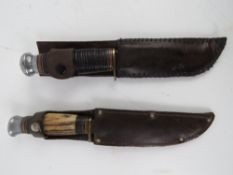 Two Bowie/Sheath knives by William Rodge
