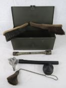 A British Military Land Rover kit box wi