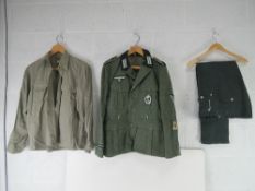 A reproduction German combat jacket with