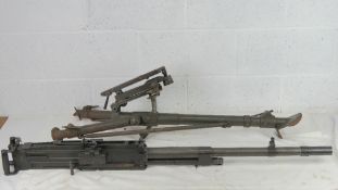 A deactivated Breda LMG and tripod. SN 3