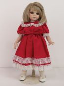 A handmade 20th century bisque headed do