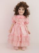 A handmade 20th century bisque headed do