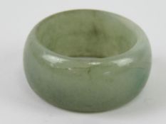A jade ring, size S.
