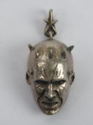 A Gothic style 'Hell Raiser' pendant, stamped 925.