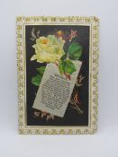 A Victorian perfumed sachet Birthday card,