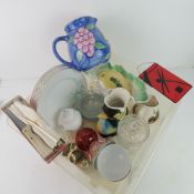 A quantity of assorted glassware and ceramics.