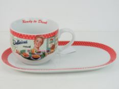 A Portmeirion Kellogg's mug and plate set.