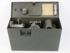 A West German gas lamp kit with accessories, in tin.