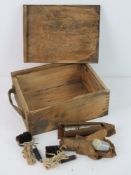 An LPO-50 Flame Thrower gunners maintenance box with accessories.