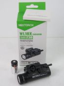 An Executor Universal Compact Handgun Light, adjustable rail block to fit most rail models.