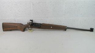 A deactivated Krag Jorgenson 6.5mm Calibre rifle, dated 1917, Krag manufacture, with certificate.